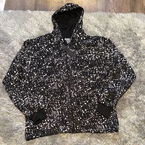 Brooklyn Cloth Black and White Patterned Hoodie